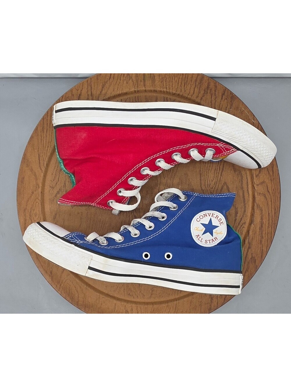 Converse All Star Chuck Taylor Primary Color Block High Top Sneakers Wmn 9 MN 7